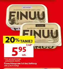 Auchan Miks tłuszczowy Finuu bez laktozy oferta