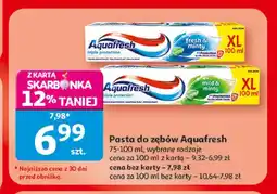 Auchan Pasta do zębów Aquafresh oferta