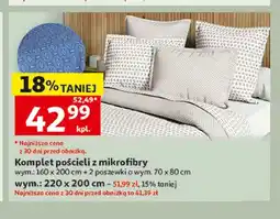 Auchan Komplet pościeli z mikrofibry Actuel 160x200 cm oferta
