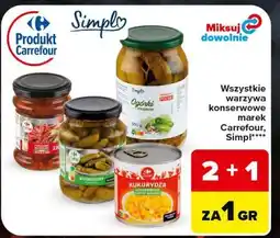 Carrefour Market Wszystkie warzywa konserwowe marek Carrefour, Simpl oferta