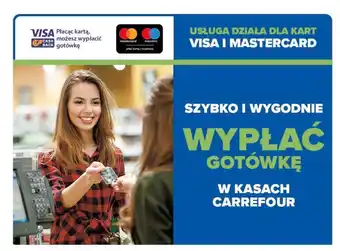 Wypłata gotówki w kasach Carrefour
