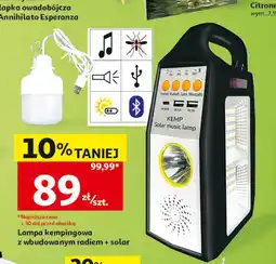 Auchan Lampa kempingowa z wbudowanym radiem + solar KEMP oferta