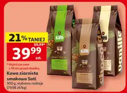 Auchan Kawa ziarnista smakowa Sati oferta