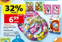 Auchan Koło do pływania, naramienniki, lub piłka plażowa Mickey lub Minnie Mouse oferta