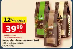Auchan Kawa ziarnista smakowa Sati oferta