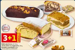 Auchan Babka piaskowa, ciasto zebra lub cappuccino, brownie z orzechami oferta