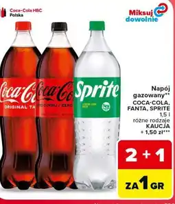 Carrefour Market Napój gazowany COCA-COLA, FANTA, SPRITE oferta