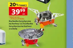 Auchan Kuchenka turystyczna na kartusz lub kuchenka turystyczna na kartusz z osłoną oferta