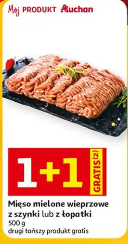 Auchan Mięso mielone wieprzowe z szynki lub z łopatki Mój PRODUKT Auchan oferta