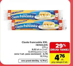 Carrefour Market Ciasto francuskie XXL Heinglein oferta