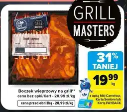Carrefour Boczek wieprzowy na grillu Grill Masters oferta
