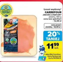 Carrefour Market Łosoś wędzony CARREFOUR JAKOŚĆ Z NATURY oferta