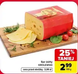 Carrefour Market Ser żółty Królewski oferta