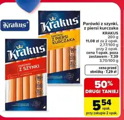 Carrefour Market Parówki z szynki, z piersi kurczaka KRAKUS oferta