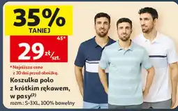 Auchan Koszulka polo z krótkim rękawem, w pasy Inextenso oferta