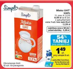 Carrefour Mleko UHT SIMPL oferta