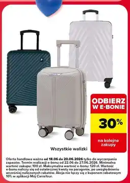 Carrefour Wszystkie walizki oferta