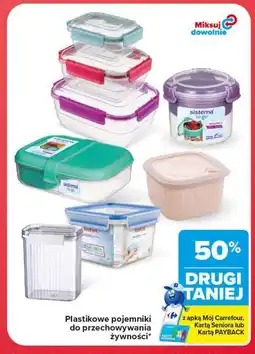 Carrefour Plastikowe pojemniki do przechowywania żywności oferta