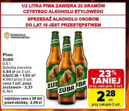 Carrefour Market Piwo ŻUBR oferta
