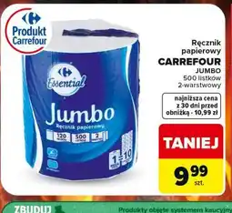 Carrefour Market Ręcznik papierowy CARREFOUR JUMBO oferta