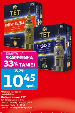 Auchan Herbata czarna TET oferta