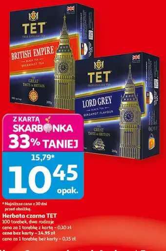 Auchan Herbata czarna TET oferta