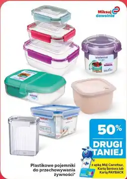 Carrefour Market Plastikowe pojemniki do przechowywania żywności oferta