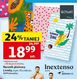 Auchan Ręcznik plażowy Lovely oferta