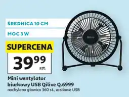 Auchan Mini wentylator biurkowy USB Qilive Q.6999 oferta
