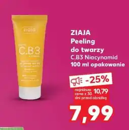 Kaufland ZIAJA Peeling do twarzy C.B3 Niacynamid 100 ml opakowanie oferta