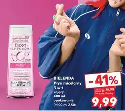 Kaufland BIELENDA Płyn micelarny 3 w 1 kojący 400 ml opakowanie (=100 ml 2,50) oferta