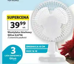 Auchan Wentylator biurkowy Qilive Q.6736 oferta