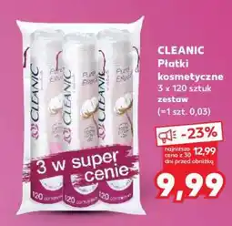 Kaufland CLEANIC Płatki kosmetyczne 3 x 120 sztuk zestaw oferta