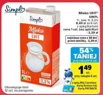 Carrefour Mleko UHT oferta