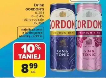 Carrefour Drink GORDON'S oferta