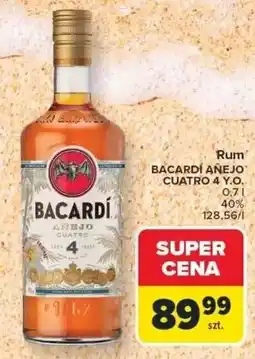 Carrefour BACARDÍ AÑEJO CUATRO 4 Y.O oferta
