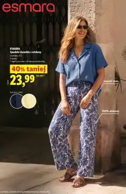 Lidl esmara Spodnie damskie z wiskozy oferta
