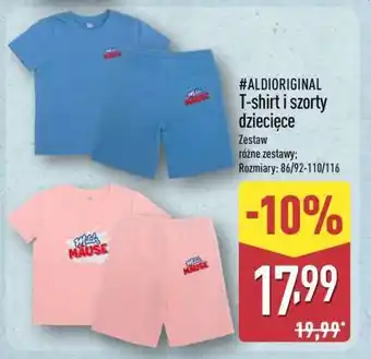 ALDIORIGINAL T-shirt i szorty dziecięce