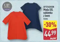 ALDI UP2FASHION Moda XXL Sukienka z lnem oferta
