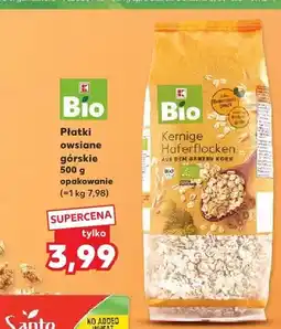Kaufland Płatki owsiane górskie K-Bio oferta
