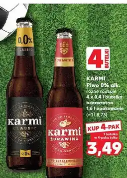 Kaufland Piwo bezalkoholowe Karmi Classic 4-pak oferta