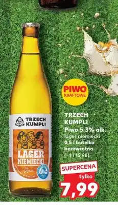 Kaufland Piwo Trzech Kumpli Lager Niemiecki oferta
