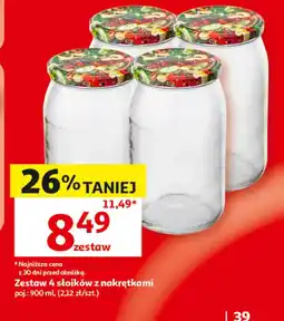 Auchan Zestaw słoików O oferta