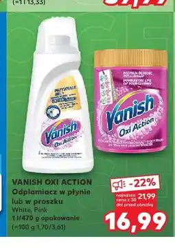 Kaufland Odplamiacz w płynie Vanish Oxi Action Crystal White oferta