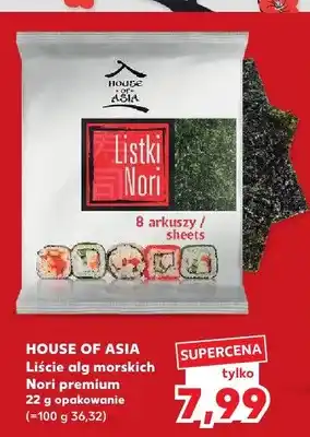 Kaufland Liście alg morskich Nori premium House of Asia oferta