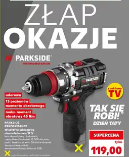 Kaufland Akumulatorowa wiertarko-wkrętarka Parkside oferta