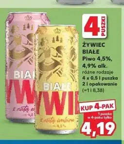 Kaufland Piwo Żywiec Białe oferta