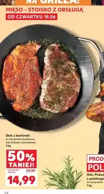 Kaufland Stek z karkówki w marynacie barbecue oferta