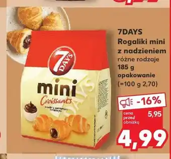 Kaufland Rogaliki mini z nadzieniem 7Days oferta