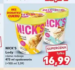 Kaufland Lody Sea Salt Caramel Nick's oferta